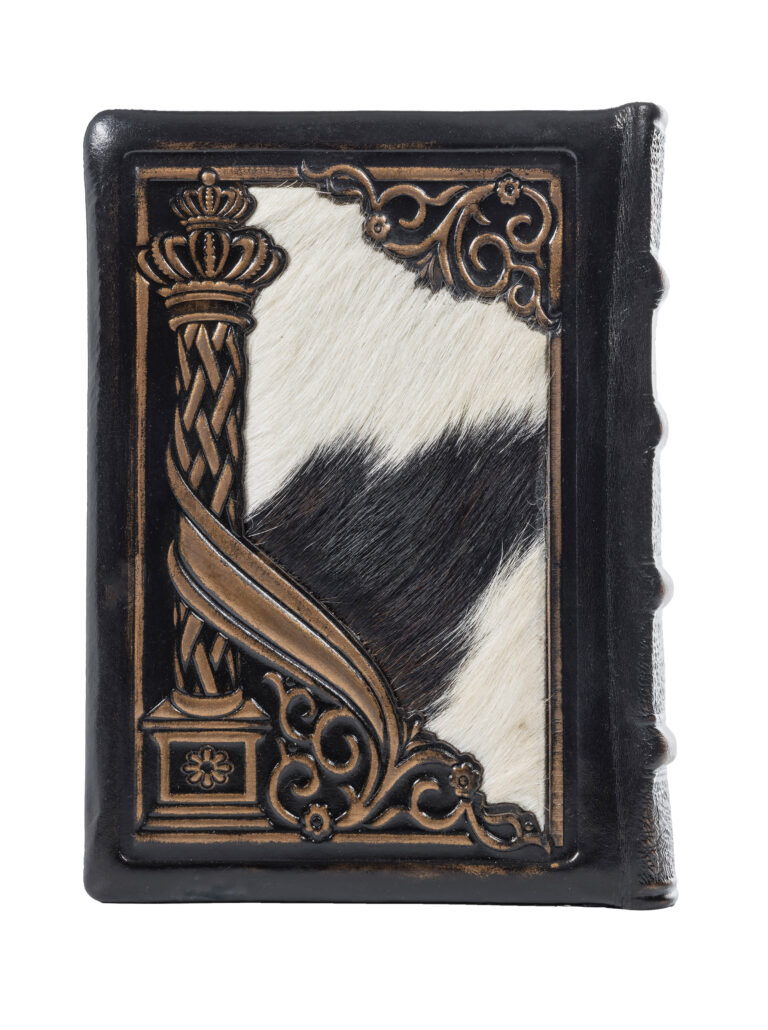 Leather binding model עמוד משולב פרווה