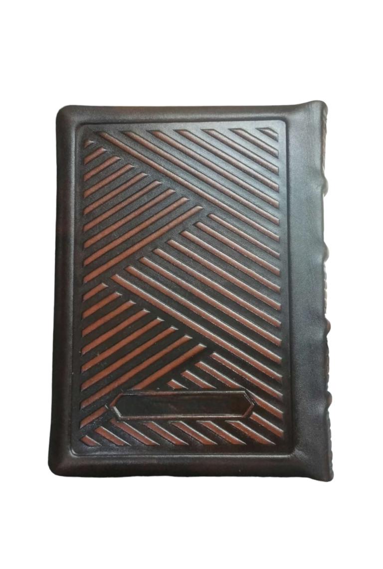 Leather binding model קוים אלכסון