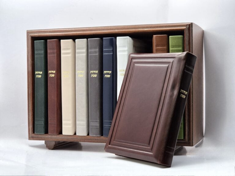 Leather binding model מסגרת קו כפול מלא